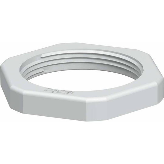 Låsmutter 2043076 PG7 Plast Ljusgrå OBO Bettermann 116 PG 7 100 st