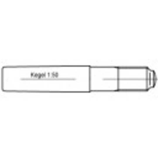 TOOLCRAFT 106157 Konformat stift (Ø x L) 5 mm x 40 mm Stål 100 st