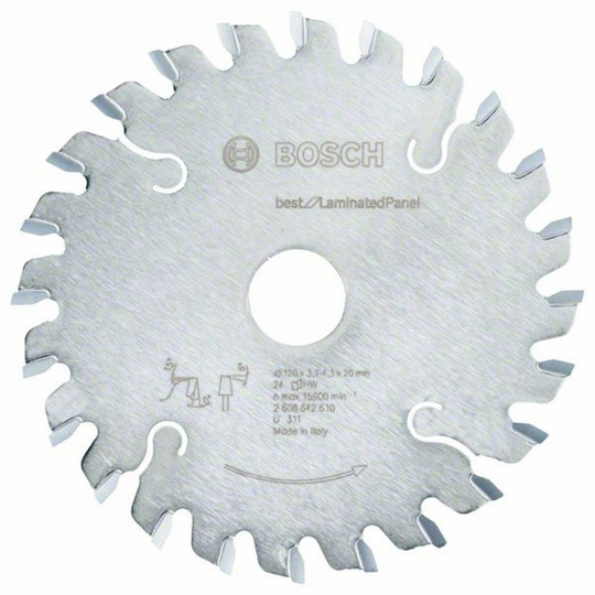 Bosch Accessories Best for Laminated Panel 2608642610 Cirkelsågblad för försågning 120 x 20 x 4.3 mm Antal tänder (per tum): 24 1 st