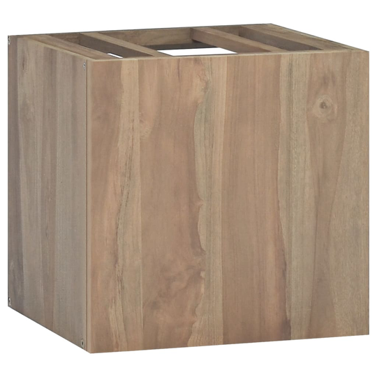 vidaXL Väggmonterat badrumsskåp 46x25,5x40 cm massivt teakträ