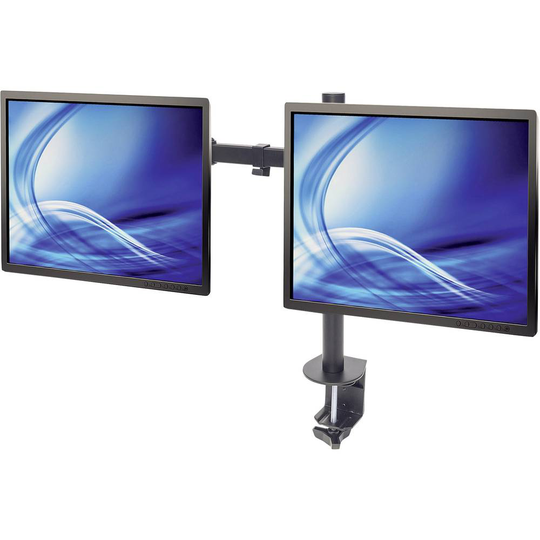 Manhattan 461528 2x Monitor bordsfäste 33,0 cm (13) - 81,3 cm (32) Justerbar i höjd, Tiltbar, Svängbar
