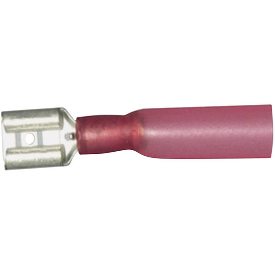 Vogt Verbindungstechnik 3903h Flatstifthylsa med krympslang Anslutningsbredd: 6.3 mm Anslutningstjocklek: 0.8 mm 180 ° Delisolerad Röd 1 st
