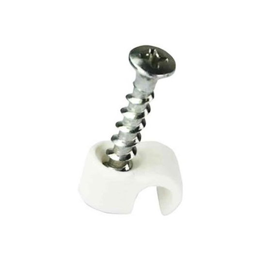 Schneider Electric 2190041 Skruvclips TCS, med skruv, vit, 18-22 mm, 50-pack