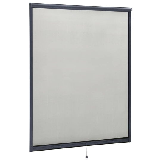 vidaXL Insektsnät för fönster antracit 140x170 cm