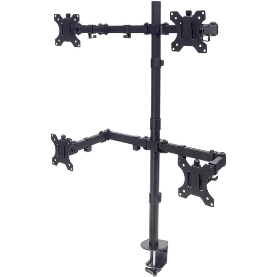 Manhattan 461566 4x Monitor bordsfäste 33,0 cm (13) - 81,3 cm (32) Justerbar i höjd, Tiltbar, Svängbar