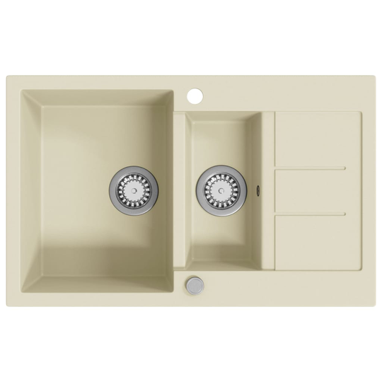 vidaXL Diskho granit dubbel beige