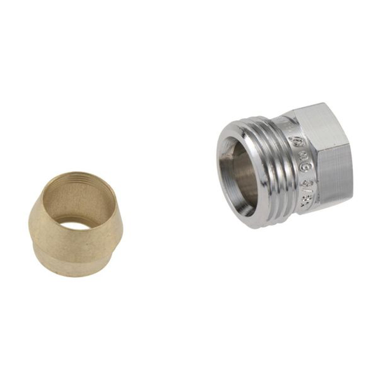 FM Mattsson 18511539 Trycknippel med kona G15 x 15 mm