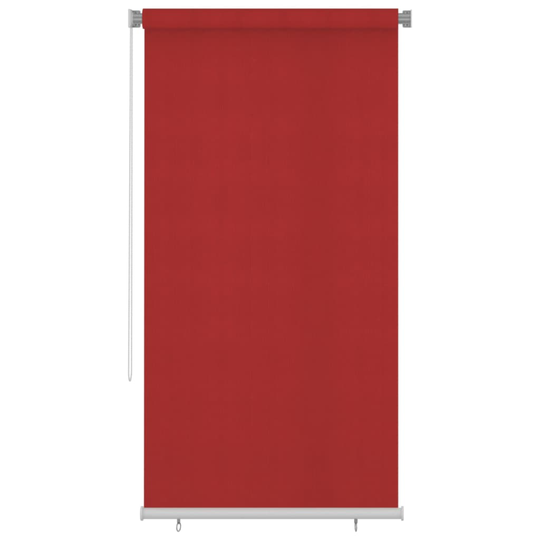 vidaXL Rullgardin utomhus 120x230 cm röd HDPE
