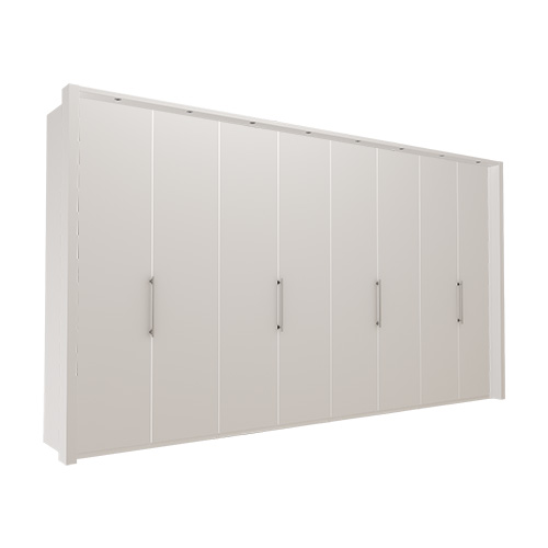 Garderob Atlanta - Vit 400 cm, 216 cm, Med ram