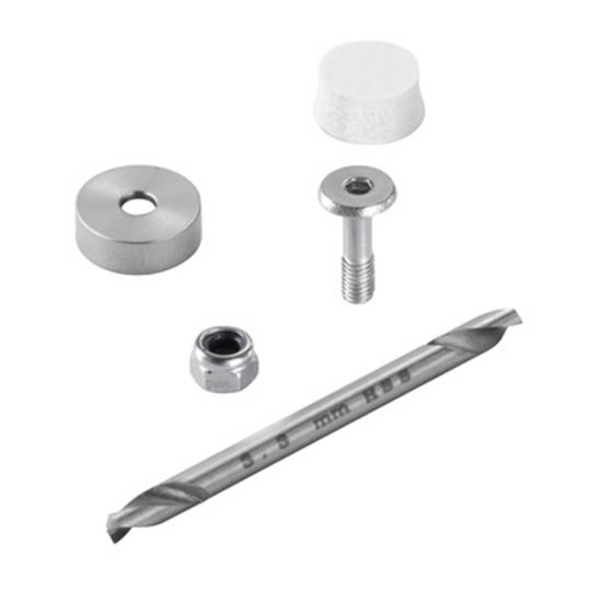 Weidmüller SD FIXING SET Monterings-set Rostfritt stål Silver (L x B x H) 25 x 80 x 80 mm 1 st