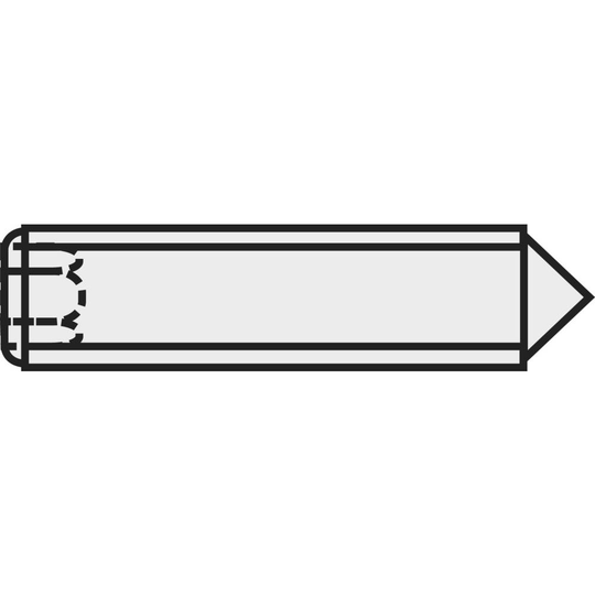 TOOLCRAFT 827341 Inställningsskruv M4 5 mm Stål 20 st
