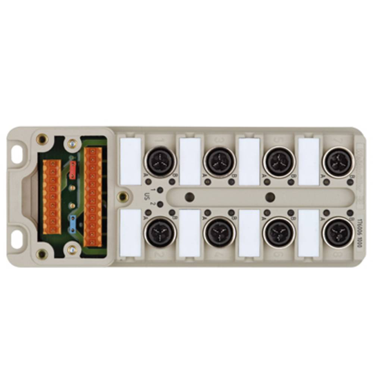 Sensor/ställdon passiv M12 fördelare med metallgänga SAI-8-M 4P IDC UT 1766801000 Weidmüller 2 st