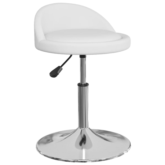 vidaXL Massagepall vit konstläder