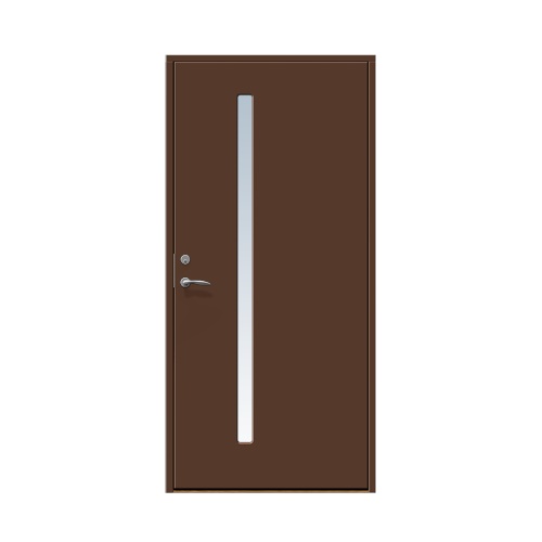 Enkeldörr till villa Hjärup 10 x 21, Högerhängd, Nötbrun
