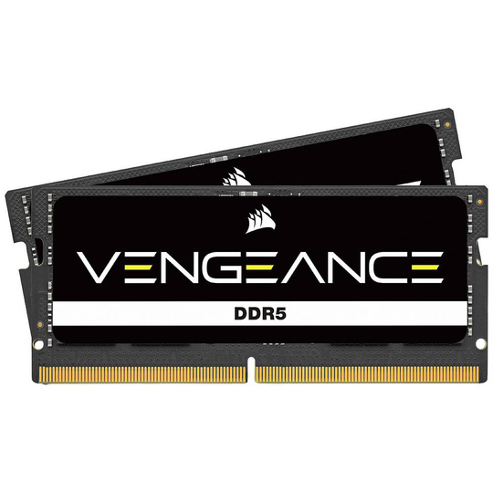 Corsair CMSX64GX5M2A4800C40 Internminne Laptop Kit Vengeance 64 GB 2 x 32 GB DDR5-RAM 4800 MHz CL40-40-40-77