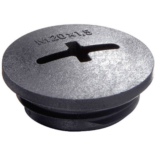 Blindplugg 10061830 M12 Polyamid Svart (RAL 9005) Wiska EVSG M12 RAL 9005 1 st