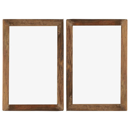 vidaXL Fotoramar 2 st 50x70 cm massivt återvunnet trä och glas