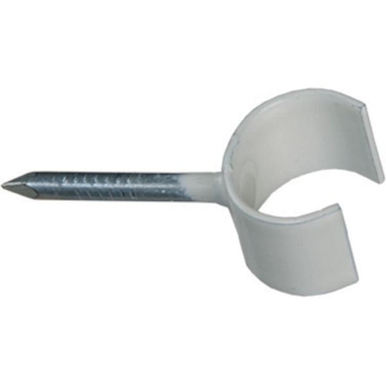 Schneider Electric TKK 7-10 V 15 Spikklammer 7-10 mm, vit, 100-pack Spiklängd 18 mm