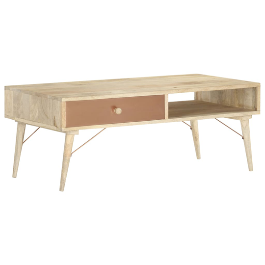 vidaXL Soffbord 118x57x45 cm massivt mangoträ