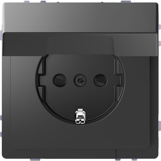 Schneider Electric MTN2310-6034 Vägguttag 1-vägs, jordat, lock Antracit