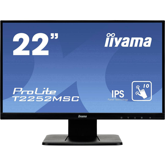 Iiyama ProLite T2252MSC Touchscreen 54.6 cm (21.5 tum) 1920 x 1080 pixel 16:9 7 ms VGA, HDMI, DisplayPort IPS LED