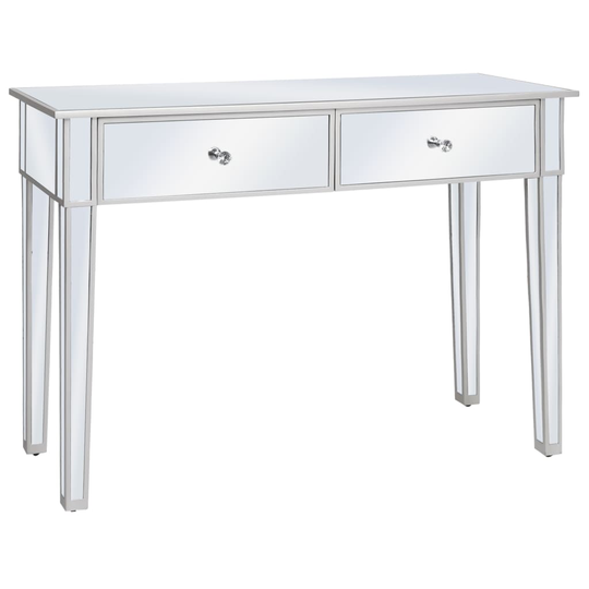 vidaXL Konsolbord spegel MDF och glas 106,5x38x76,5 cm