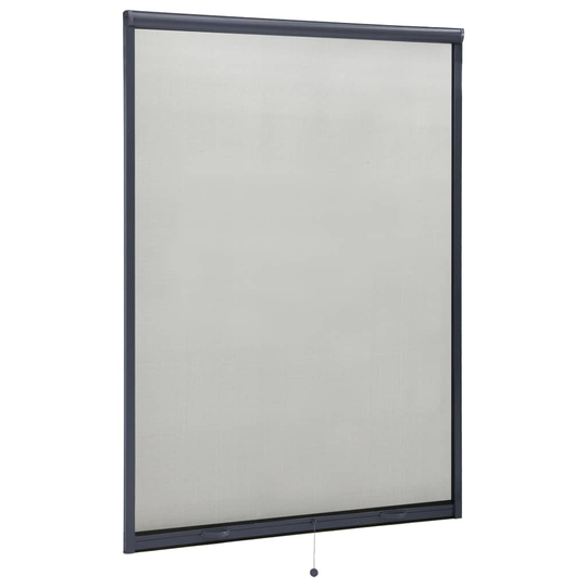 vidaXL Insektsnät för fönster antracit 120x170 cm
