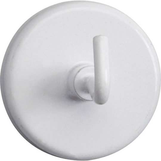 Maul Magnet (Ø x H) 36 mm x 36 mm rund , med krok Vit 5 st 6158002