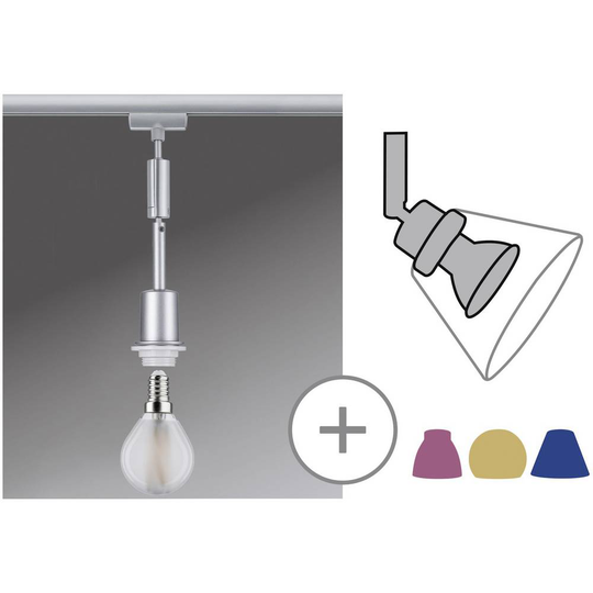 Paulmann Deco Pendel Pendellampa URail E14 Krom (matt)