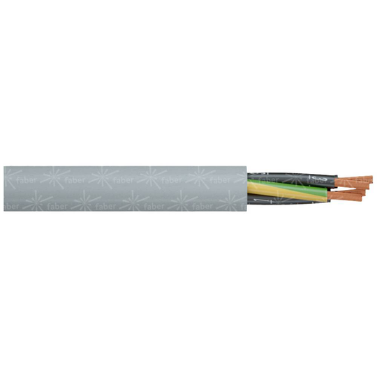 Faber Kabel YSLY-JB Styrledning 5 x 0.50 mm² Grå 030867 Metervara