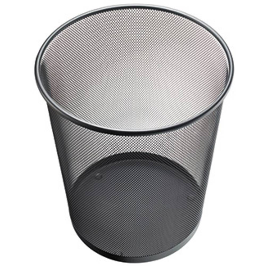 Helit Papperskorg the circle network H2518595 15 l (Ø x H) 265 mm x 280 mm Metall Svart 1 st