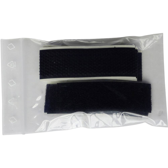 Kardborreband för fastlimning Statisk del (L x B) 80 mm x 25 mm TRU COMPONENTS 904-MVA8-Bag 4 st