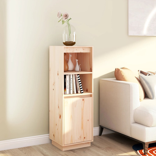 vidaXL Högskåp 37x34x110 cm massiv furu