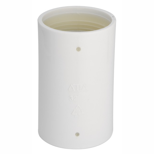 MUFF VIT 32MM MED GUMMITÄTNING | Beijerbygg Byggmaterial