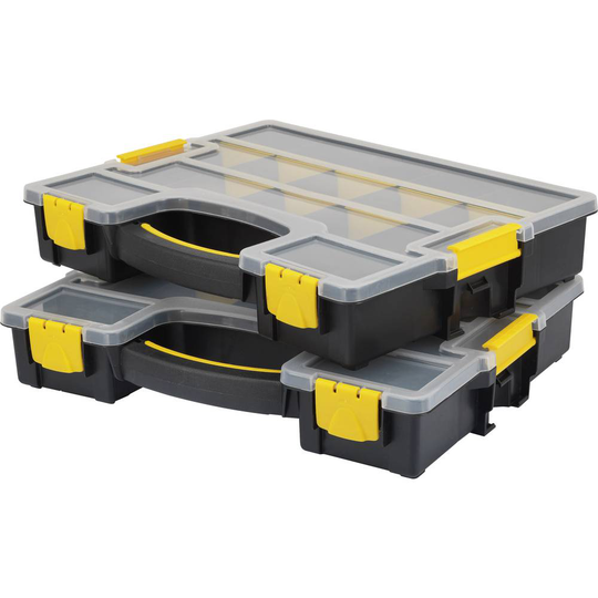 Basetech Låda (L x B x H) 370 x 286 x 140 mm Antal fack: 15 rörlig underavdelning
