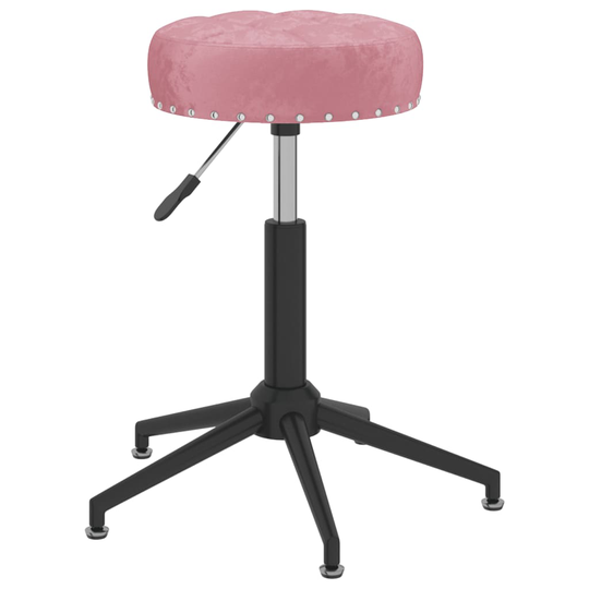vidaXL Snurrbar massagepall rosa sammet