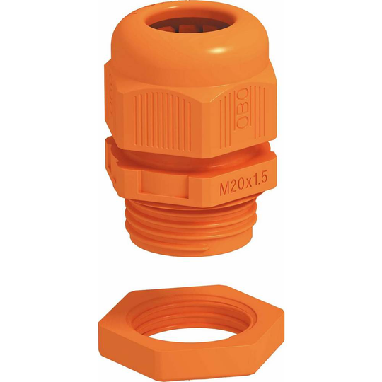 OBO Bettermann 7205666 V-TEC VM32+ OR Kabelförskruvning 1.5 mm Plast 10 st
