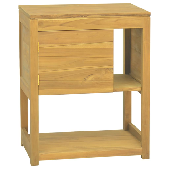 vidaXL Badrumsskåp 60x40x75 cm massiv teak