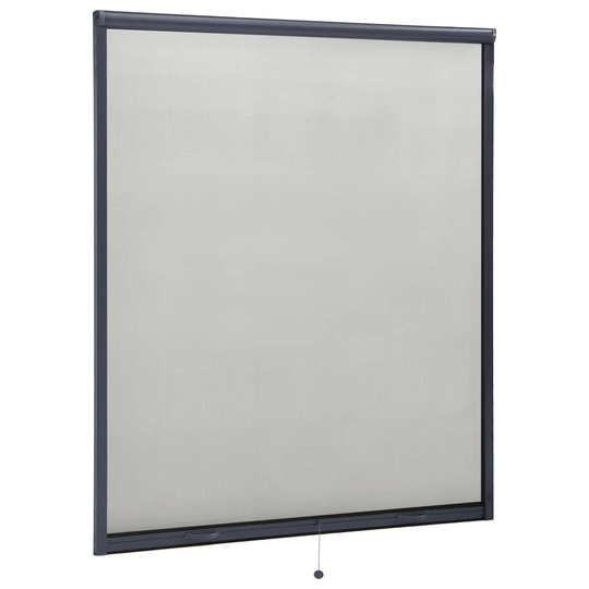 vidaXL Insektsnät för fönster antracit 160x170 cm