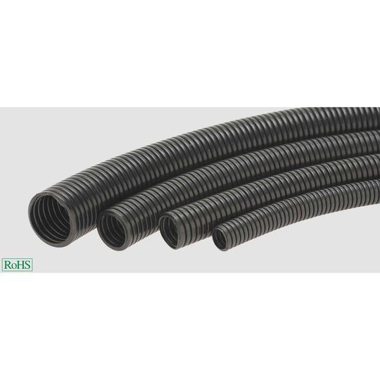 Helukabel 920178 HELUcond PP Korrugerat rör (value.1363853) Svart 44.80 mm 25 m