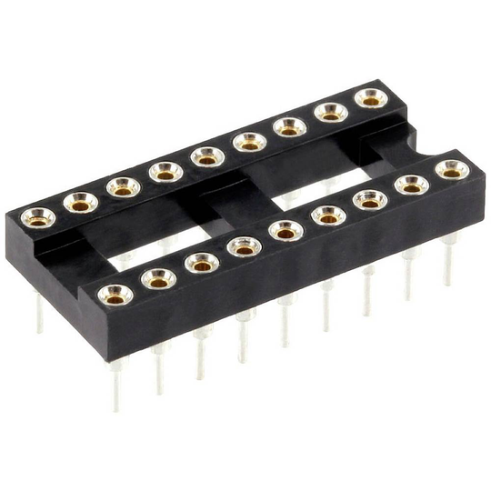 econ connect PZ18AB IC-sockel Antal poler: 18 Precisions-kontakt 1 st Tube