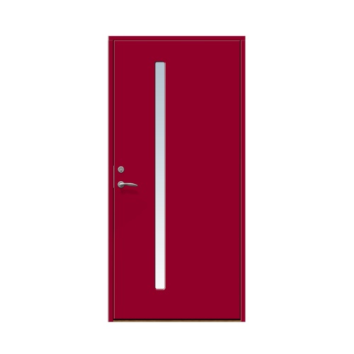 Enkeldörr till villa Hjärup 10 x 20, Högerhängd, Hallonröd