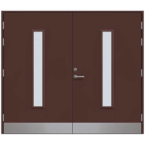 Slagport Stehag 2500 x 2000 mm, Cotswoldglas, Nötbrun