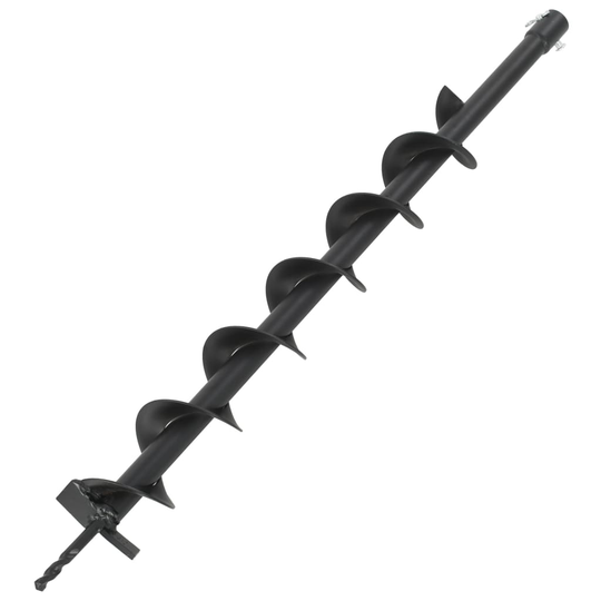 vidaXL Jordborr stål 80 mm