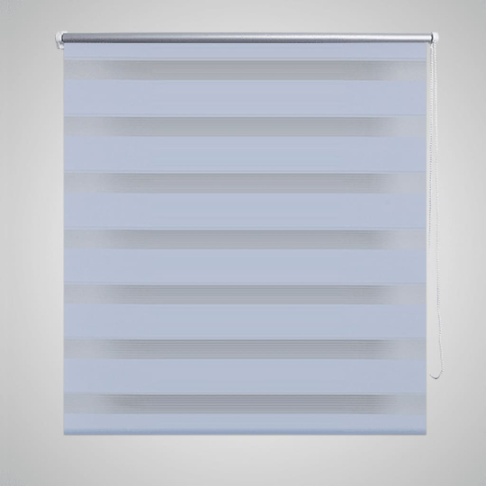 vidaXL Rullgardin randig vit 120 x 175 cm transparent