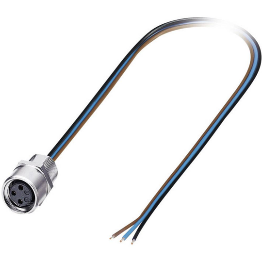 Phoenix Contact 1500363 Sensor/ställdon-kontaktdon M8 Hona inbyggd Antal poler (RJ): 4 1 st
