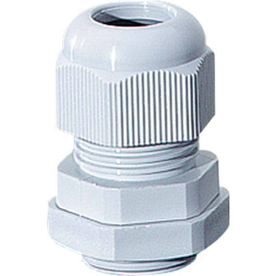 Hensel 36001081 ADG 40 Kabelförskruvning stötsäker, med låsmutter, med dragavlastning, med tätning M40 Plast Grå 10 st