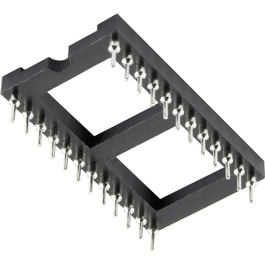 TRU COMPONENTS 1371862 IC-sockel Rastermått: 2.54 mm, 15.24 mm Antal poler: 48 1 st