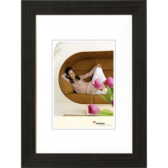 walther+ design Växelram akryl HI824B Pappersformat: 18 x 24 cm Svart