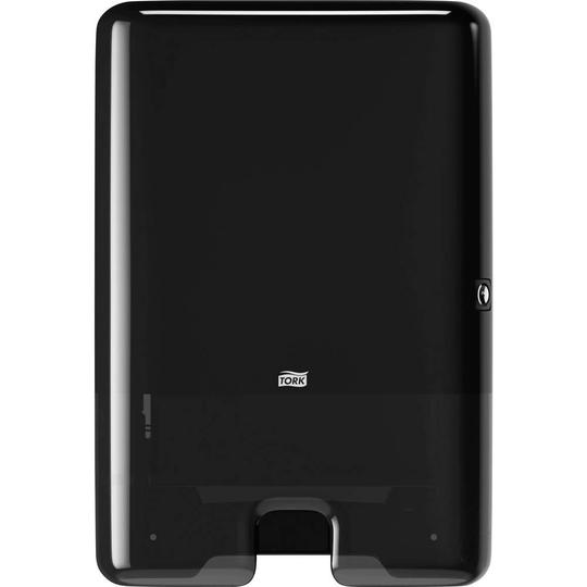 TORK Xpress handduksdispenser för Multifold pappershanddukar H2, med enkelbladsuttag, svart 552008 552008 1 st